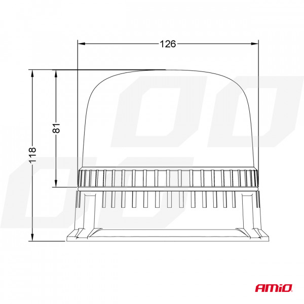 ΦΑΡΟΣ DIAMONT W25B ΜΕ ΛΕΥΚΟ ΚΑΠΑΚΙ 12/24V 24xSMD LED ΠΟΡΤΟΚΑΛΙ ΒΙΔΩΤΟΣ 118x126mm ΑΜΙΟ - 1 ΤΕΜ.