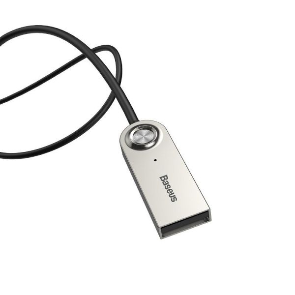 ΑΝΤΑΠΤΟΡΑΣ AUDIO BLUETOOTH 5.0 ΑΠΟ USB ΣΕ AUX ΜΑΥΡΟ ΣΠΙΡΑΛ AMIO - 1 τεμ.