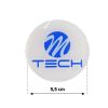 MTECH ΑΥΤΟΚΟΛΛΗΤΑ ΖΑΝΤΩΝ 5,5 cm ΛΕΥΚΟ/ΜΠΛΕ ΣΜΑΛΤΟΥ - 4 ΤΕΜ.