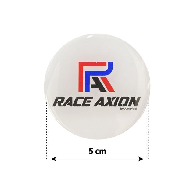 RACE AXION ΑΥΤΟΚΟΛΛΗΤΑ ΖΑΝΤΩΝ 5 cm ΛΕΥΚΟ/ΜΠΛΕ/ΚΟΚΚΙΝΟ/ΜΑΥΡΟ ΣΜΑΛΤΟΥ - 4 ΤΕΜ.