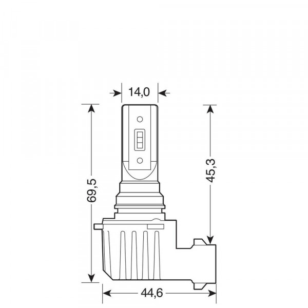 HB3/HB4 12/24V 6.500K 2.000lm 15W 6LED SEOUL CSP-Y19chips HALO LED SERIE 11 PLUG & BRITE 2ΤΕΜ.