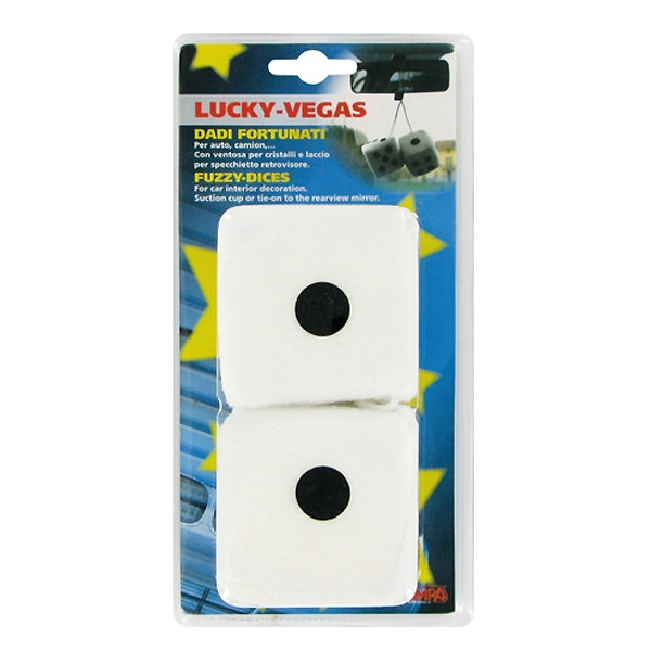 ΔΙΑΚΟΣΜΗΤΙΚΑ ΖΑΡΙΑ ΑΣΠΡΑ LUCKY VEGAS 7x7cm