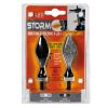 ΦΛΑΣ ΜΗΧΑΝΗΣ STORM 12V LED (70x20 mm) ΜΑΥΡΟ -2 ΤΕΜ.