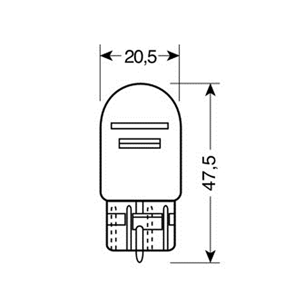 ΛΑΜΠΑΚΙΑ 12V W21/5W W3x16q