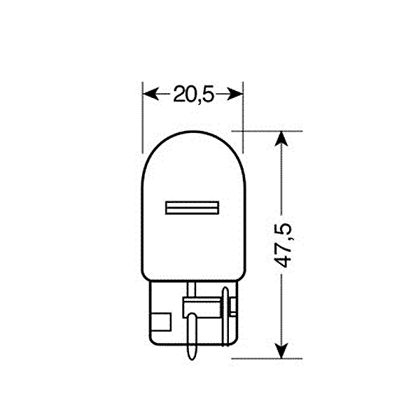 ΛΑΜΠΑΚΙΑ 12V/21W WY21W W3X16d