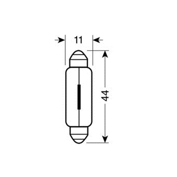 ΛΑΜΠΑΚΙΑ ΣΩΛΗΝΩΤΑ 15W/12V SV8,5x8