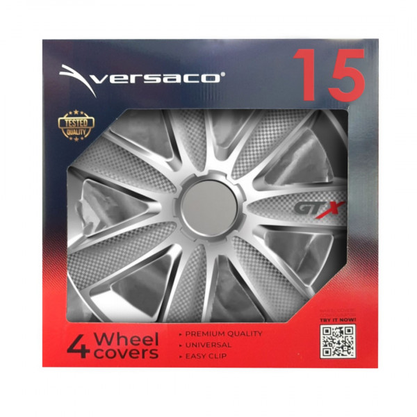 ΤΑΣΙ 15" VERSACO GTX SILVER CARBON -ΣΕΤ 4 ΤΕΜ. ΣΕ ΚΟΥΤΙ